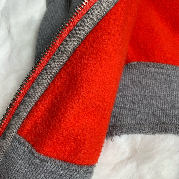 Lululemon jacket hoodie grey orange size 4 - Picture 12 of 16